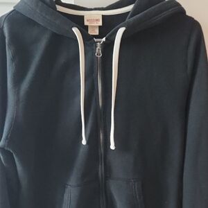 Womens Mossimo Black Full Zip-Up Hoodie